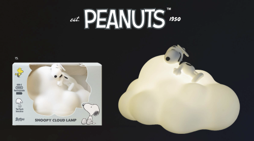 SNOOPY - Dekoracyjna chmurka świetlna - 15 cm