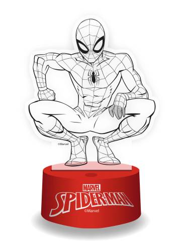 SPIDER-MAN - Lampa 3D RGB z pilotem
