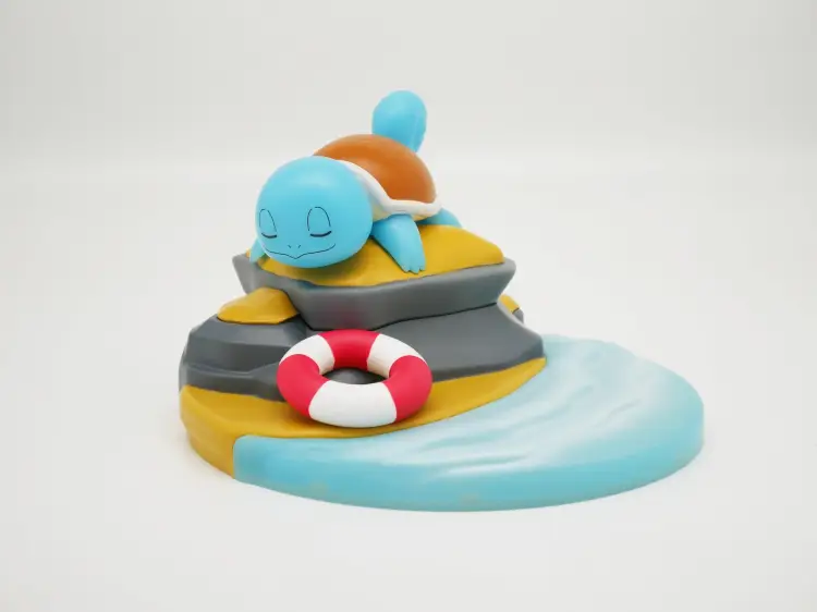 POKEMON - Squirtle - podświetlana scena LED