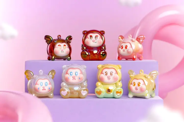 SLLO - Latająca świnia - Zestaw 24 minifigurek 5 cm - Mystery Box