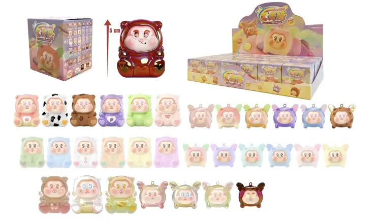 SLLO - Latająca świnia - Zestaw 24 minifigurek 5 cm - Mystery Box