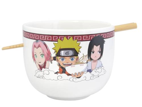 NARUTO - Miska na ramen z pałeczkami 414ml - Team Seven