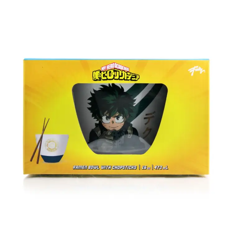 MY HERO ACADEMIA - Miska ramen z pałeczkami 470 ml - Izuku Midoriya