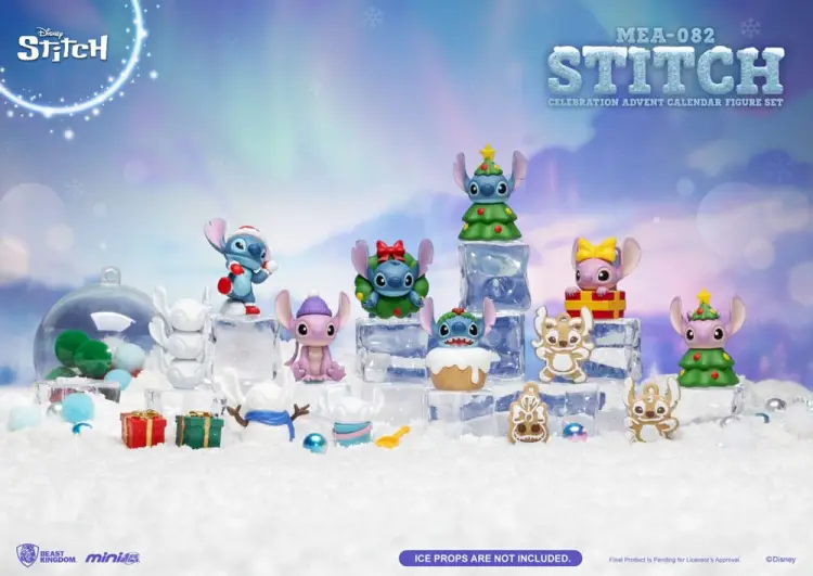 Kalendarz Adwentowy Lilo & Stitch Mini Egg Attack Stitch celebration Figure Set 10 cm