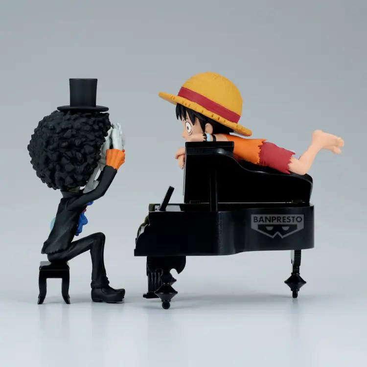 ONE PIECE - Luffy & Brook - Figurka WCF Log Stories 8 cm
