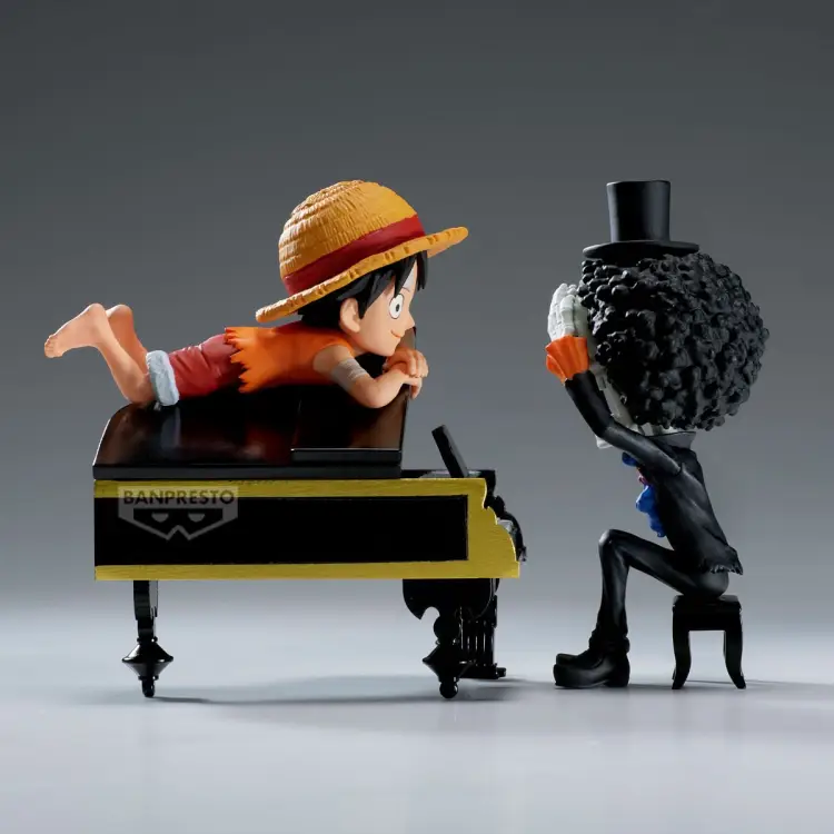 ONE PIECE - Luffy & Brook - Figurka WCF Log Stories 8 cm