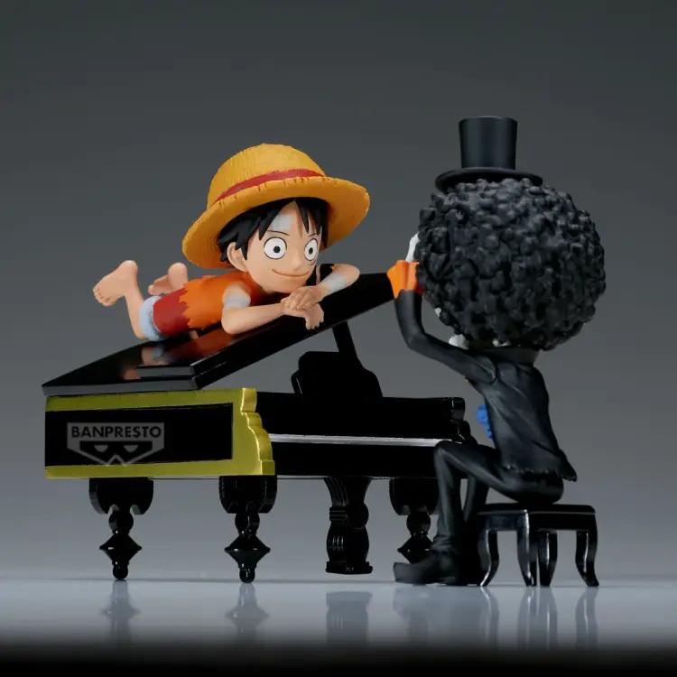 ONE PIECE - Luffy & Brook - Figurka WCF Log Stories 8 cm