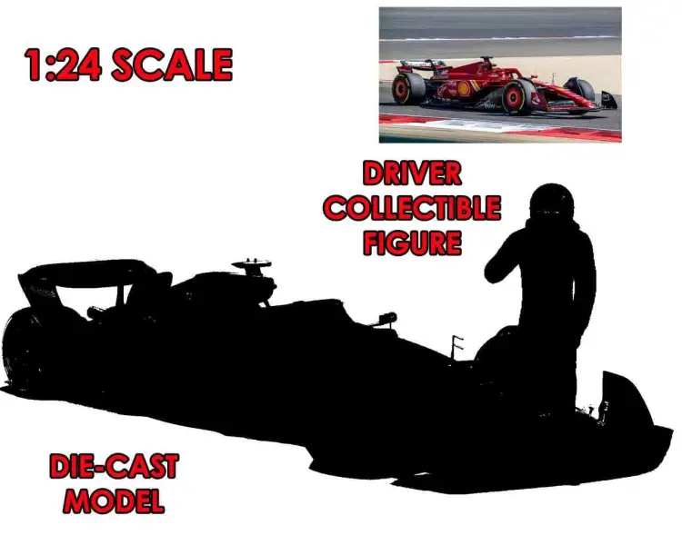 FORMULA 1 - F1 Ferrari Sf-24 z Leclercem - Zestaw modelarski 1/24