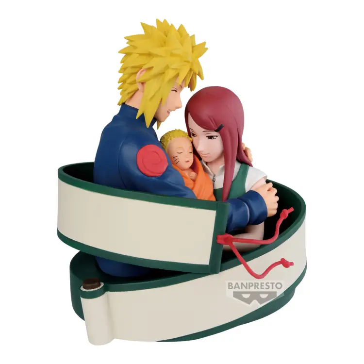 NARUTO 72 SERIES - Minato, Naruto i Kushina - Figurka 13 cm