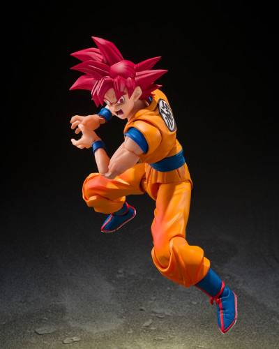 DRAGON BALL SUPER - SSG Son Goku "God Aura" - Fig. S.H. Figuarts 15 cm