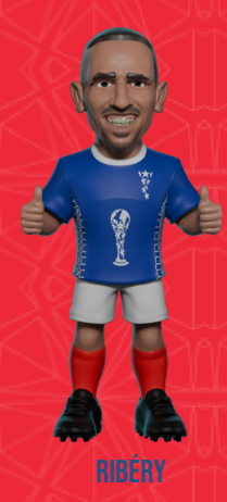FRANCJA - Ribery - Figurka Minix World Legends Cup 12cm