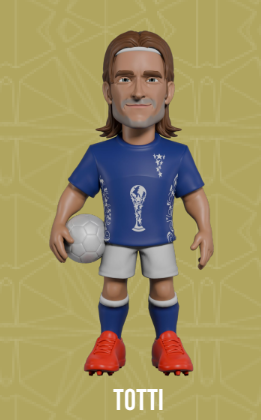 WŁOCHY - Totti - Figurka Minix World Legends Cup 12cm