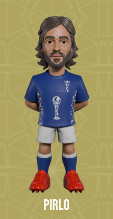 WŁOCHY - Pirlo - Figurka Minix World Legends Cup 12cm