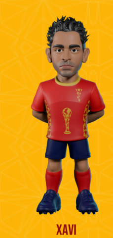 HISZPANIA - Xavi - Figurka Minix World Legends Cup 12 cm