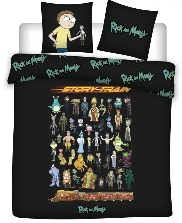 RICK & MORTY - Poszwa na kołdrę 240x220cm - Story Train '100% Bawełna