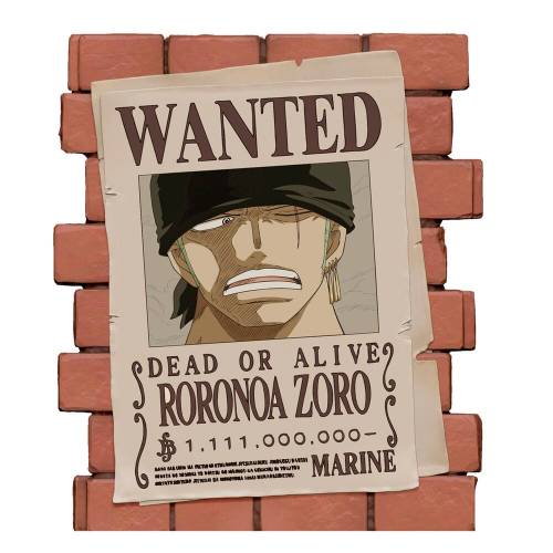 ONE PIECE - Most Wanted Zoro - Skarbonka PVC 16cm