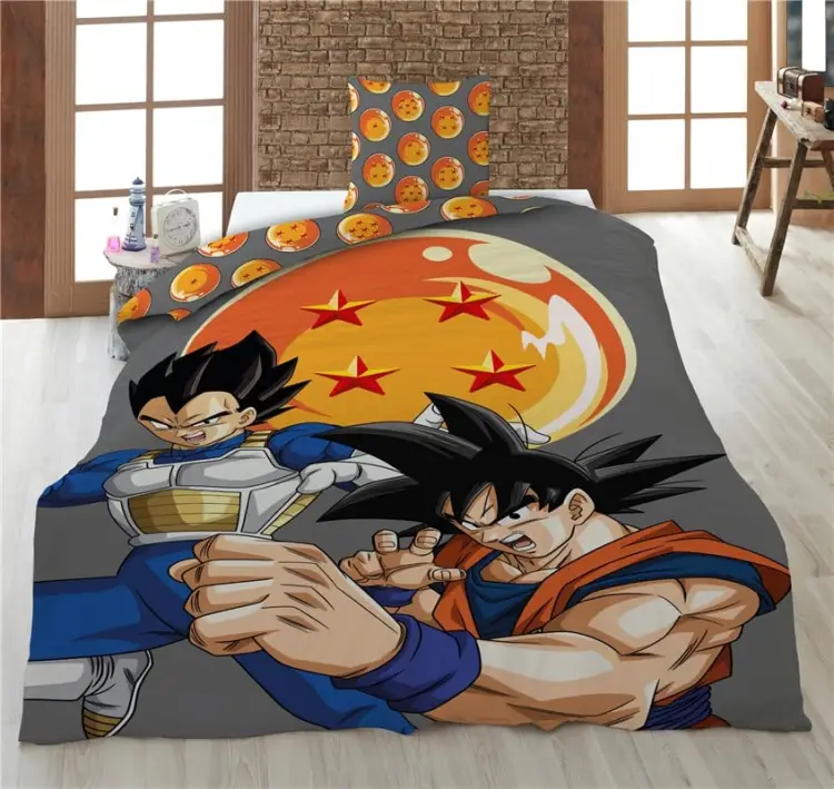 DRAGON BALL Z - Goku & Vegeta - Poszwa na kołdrę 140x200cm + 65x65cm