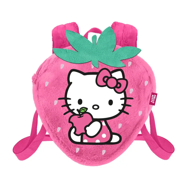 HELLO KITTY - Strawberry - Mini plecak futrzany "25x22x12cm