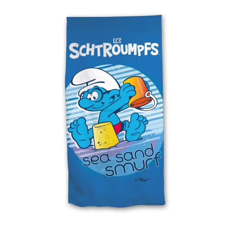 THE SMURFS - Sea and Smurf - Ręcznik plażowy 70x140cm