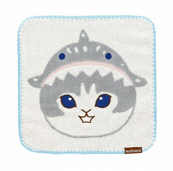 MOFUSAND - Kitten-Nyan Shark - Mini ręcznik 25x25cm