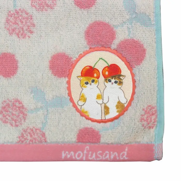 MOFUSAND - Kitten-Nyan Cherry - Mini ręcznik 25x25cm