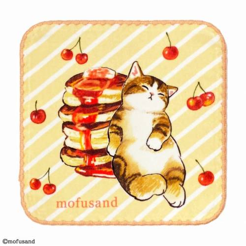 MOFUSAND - Kitten-Nyan Pancakes - Mini ręcznik 25x25cm