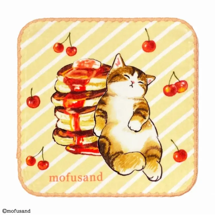 MOFUSAND - Kitten-Nyan Pancakes - Mini ręcznik 25x25cm
