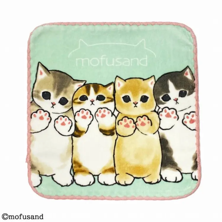 MOFUSAND - Kitten-Nyan Hug - Mini ręcznik 25x25cm