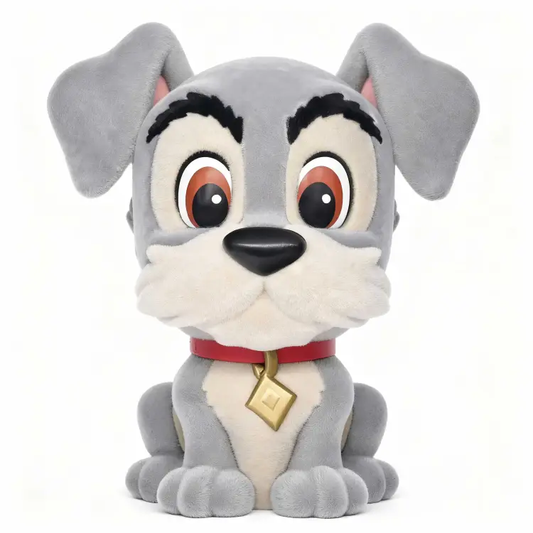 DISNEY DOGS - Tramp - Bank figurkowy flokowany