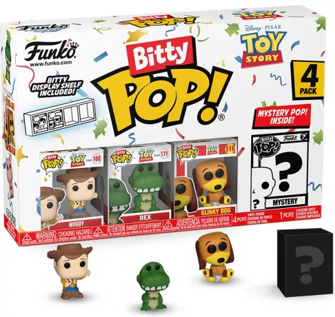 TOY STORY - Bitty Pop 4 Pack 2,5 cm - Woody