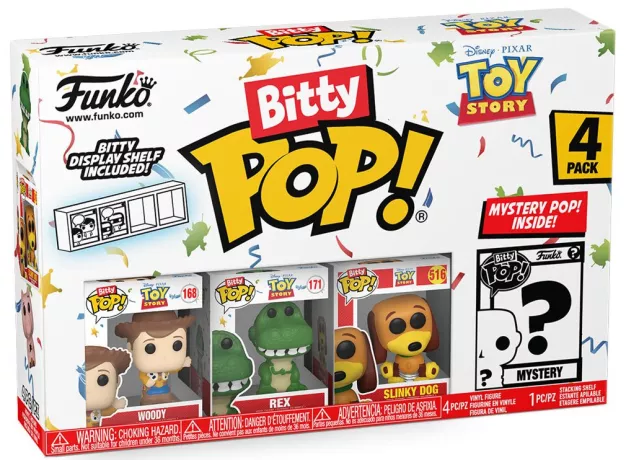 TOY STORY - Bitty Pop 4 Pack 2,5 cm - Woody