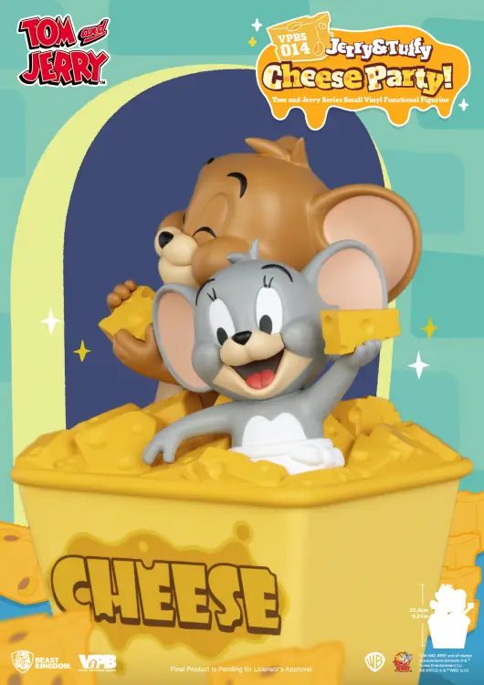 TOM & JERRY - "Jerry & Tuffy Cheese Party" - Bank 23,4 cm