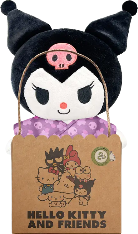 HELLO KITTY - Kuromi "Kimono" - pluszak 24 cm