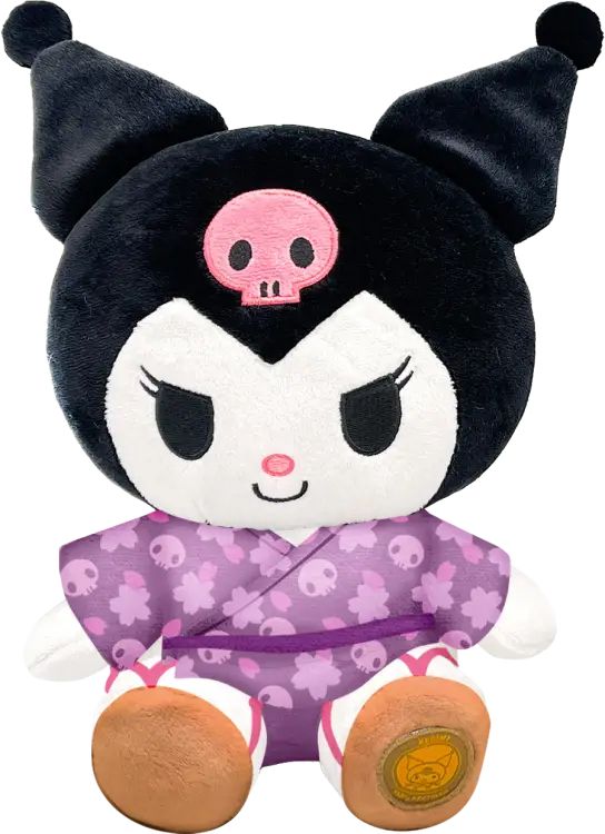 HELLO KITTY - Kuromi "Kimono" - pluszak 24 cm