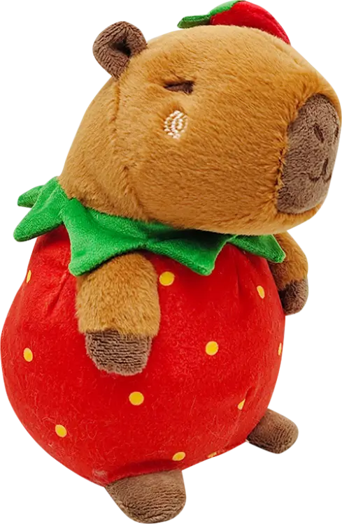 HUG A CAPYBARA - Kapibara Truskawkowa - Pluszowa 23cm