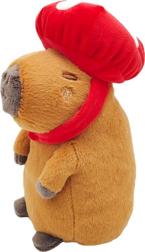 HUG A CAPYBARA - Kapibara Grzyb - Pluszowy 23cm