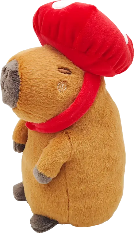HUG A CAPYBARA - Kapibara Grzyb - Pluszowy 23cm