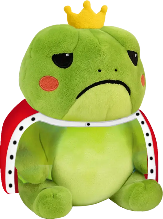 FROWNY FROGS - Żabi król - pluszowy 25 cm