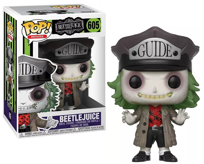 BEETLEJUICE - POP N° 605 - Beetlejuice z kapeluszem przewodnika