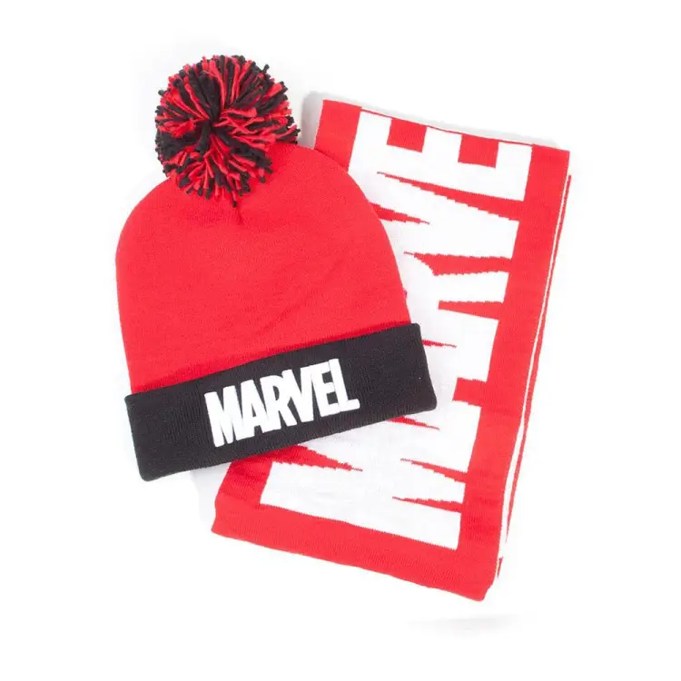 MARVEL - Czapka i szalik