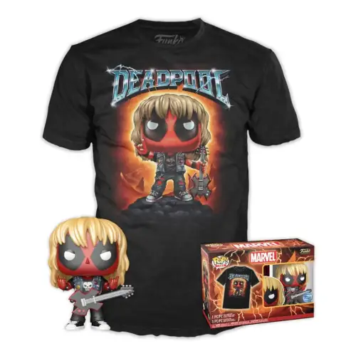 Funko POP! & Tee: Deadpool metallic - Heavy Metal - XL