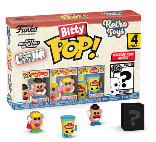 RETRO TOYS - Bitty Pop 4 Pack 2,5 cm - Mr Potato Head