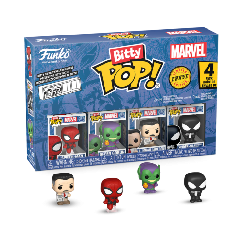 SPIDER-MAN - Bitty Pop 4 Pack 2,5 cm - Spider-Man
