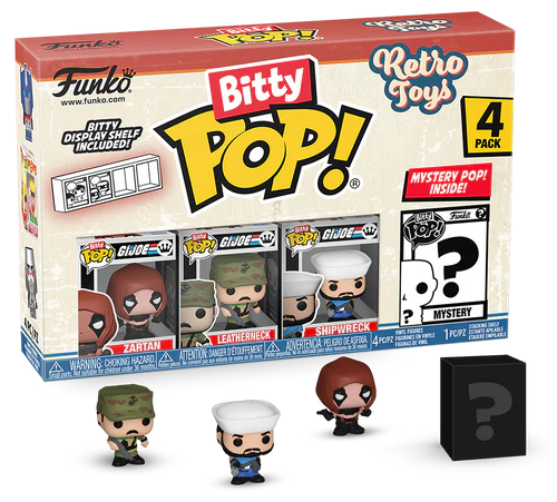 RETRO TOYS - Bitty Pop 4 Pack 2,5 cm - GI Joe