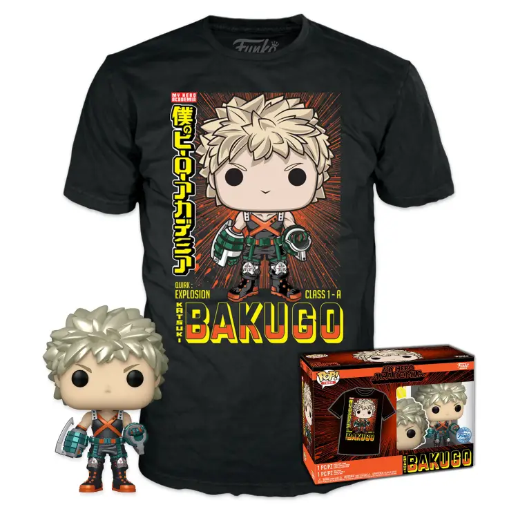MY HERO ACADEMIA - Booble Head POP N° 249 - Bakugo (MT) + koszulka (L)