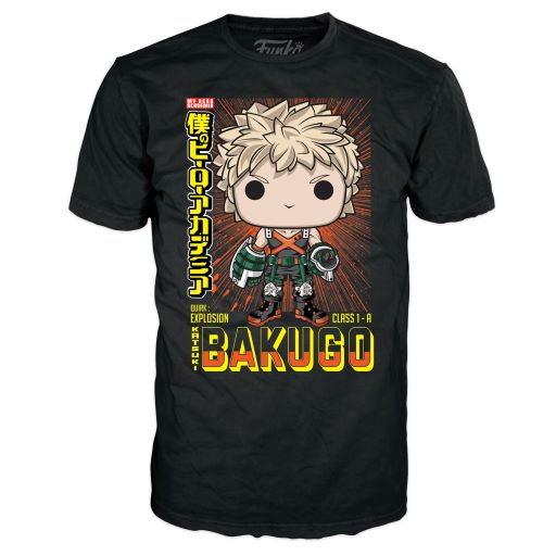 MY HERO ACADEMIA - Booble Head POP N° 249 - Bakugo (MT) + koszulka (L)