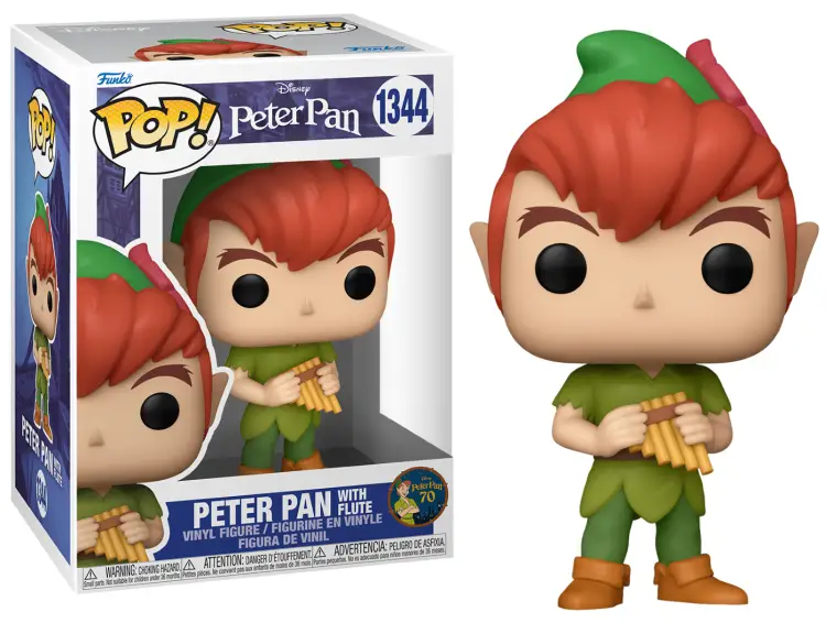 PETER PAN "70TH ANNIVERSARY" - POP N° 1344 - Piotruś z fletem