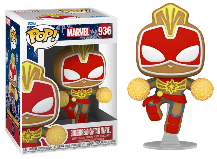 MARVEL - POP N° 936 - Piernikowy Kapitan Marvel