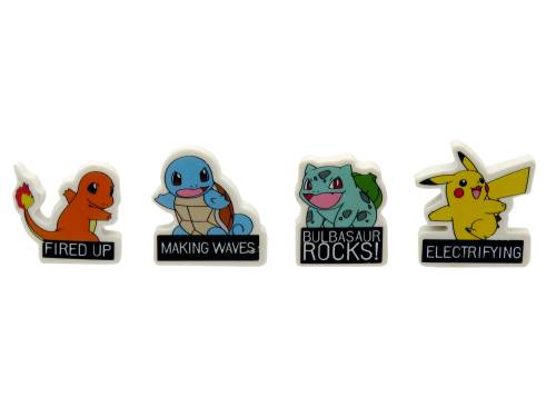 POKEMON - Starter - Zestaw 4 gumek do ścierania