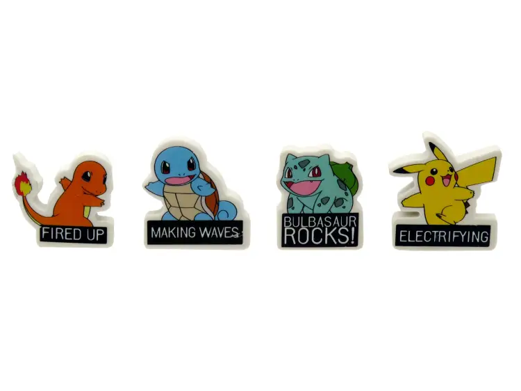 POKEMON - Starter - Zestaw 4 gumek do ścierania